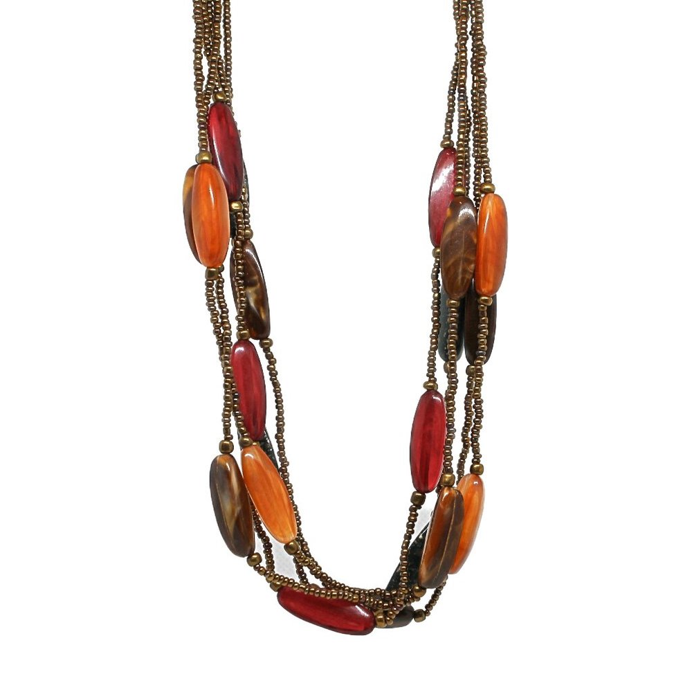 Multi Strand Beaded Necklace